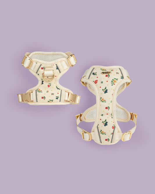 Vintage Fleur Dog Harness